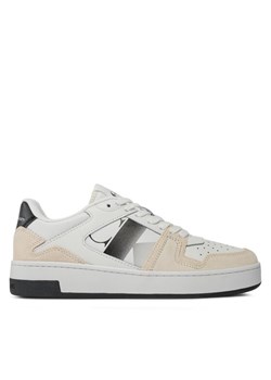 Calvin Klein Jeans Sneakersy Basket Cupsole Lace Mix Nbs Sat YW0YW01446 Biały ze sklepu MODIVO w kategorii Buty sportowe dziecięce - zdjęcie 182598400