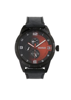 Hugo Zegarek Grip 1530275 Czarny ze sklepu MODIVO w kategorii Zegarki - zdjęcie 182598463