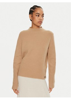 Calvin Klein Sweter K20K207426 Brązowy Relaxed Fit ze sklepu MODIVO w kategorii Swetry damskie - zdjęcie 182598613