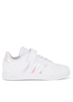 adidas Sneakersy GRAND COURT 2.0 EL C IE3851 Biały ze sklepu MODIVO w kategorii Buty sportowe dziecięce - zdjęcie 182598774