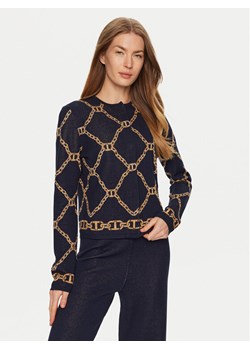 TWINSET Kardigan 241TP3522 Granatowy Straight Fit ze sklepu MODIVO w kategorii Swetry damskie - zdjęcie 182598823