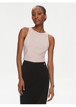Calvin Klein Jeans Top Archival J20J223107 Różowy Slim Fit ze sklepu MODIVO w kategorii Bluzki damskie - zdjęcie 182598853