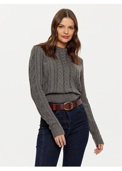 Guess Jeans Sweter W4BR13 Z3HN2 Szary Regular Fit ze sklepu MODIVO w kategorii Swetry damskie - zdjęcie 182598913