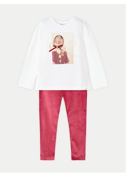 Mayoral Komplet bluzka i legginsy 4705 Czerwony Regular Fit ze sklepu MODIVO w kategorii Komplety dziewczęce - zdjęcie 182599041
