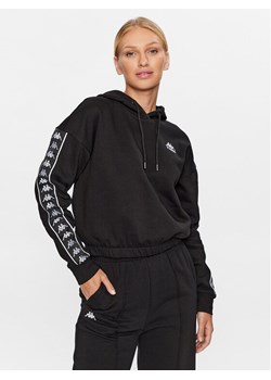 Kappa Bluza 313024 Czarny Regular Fit ze sklepu MODIVO w kategorii Bluzy damskie - zdjęcie 182599063