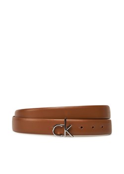 Calvin Klein Pasek Damski Ck Buckle Belt 3.0_Smooth K60K613156 Brązowy ze sklepu MODIVO w kategorii Paski damskie - zdjęcie 182599111