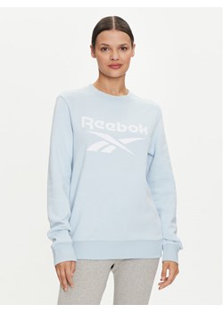 Reebok Bluza Fleece Crew 100037628 Niebieski Regular Fit ze sklepu MODIVO w kategorii Bluzy damskie - zdjęcie 182599340
