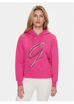 Guess Bluza W3BQ10 KBKM0 Różowy Regular Fit ze sklepu MODIVO w kategorii Bluzy damskie - zdjęcie 182599352