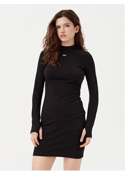 HUGO Sukienka codzienna Nilla 50531138 Czarny Slim Fit ze sklepu MODIVO w kategorii Sukienki - zdjęcie 182599363