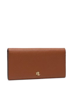 Lauren Ralph Lauren Duży Portfel Damski Slim Wallet 432802917010 Brązowy ze sklepu MODIVO w kategorii Portfele damskie - zdjęcie 182599402