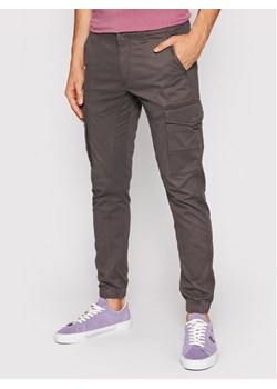 Jack&Jones Spodnie materiałowe Paul 12140326 Szary Tapered Fit ze sklepu MODIVO w kategorii Spodnie męskie - zdjęcie 182599443