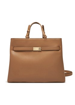 Tommy Hilfiger Torebka Heritage Satchel AW0AW17211 Brązowy ze sklepu MODIVO w kategorii Torebki damskie - zdjęcie 182599480