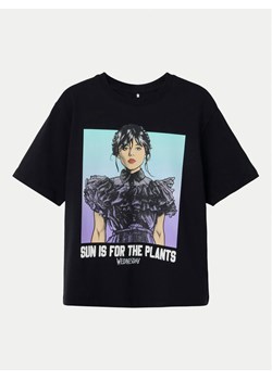 NAME IT T-Shirt Farra Wednesday 13240881 Czarny Standard Fit ze sklepu MODIVO w kategorii Bluzki dziewczęce - zdjęcie 182599542