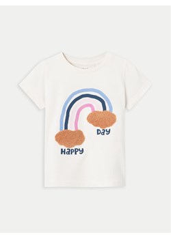 NAME IT T-Shirt 13232087 Écru Regular Fit ze sklepu MODIVO w kategorii Bluzki dziewczęce - zdjęcie 182599591
