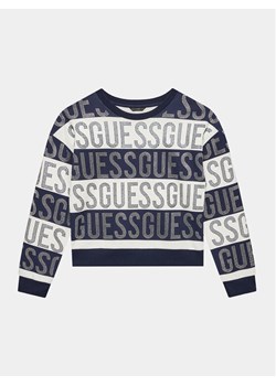 Guess Bluza J3YQ09 KAE30 Granatowy Regular Fit ze sklepu MODIVO w kategorii Bluzy chłopięce - zdjęcie 182599693