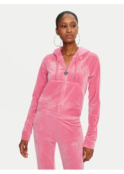 Juicy Couture Bluza Regal Madison JCBAS224828 Różowy Slim Fit ze sklepu MODIVO w kategorii Bluzy damskie - zdjęcie 182599841