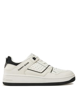 Tommy Jeans Sneakersy Tjm Basket Retro Cupsole Wl EM0EM01464 Biały ze sklepu MODIVO w kategorii Buty sportowe męskie - zdjęcie 182599903
