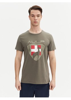 Aulp Kamizelka Mocco Khaki Slim Fit ze sklepu MODIVO w kategorii Kamizelki męskie - zdjęcie 182600000