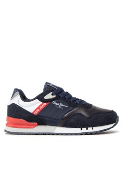 Pepe Jeans Sneakersy London One Cover B PBS30538 Granatowy ze sklepu MODIVO w kategorii Buty sportowe dziecięce - zdjęcie 182600002