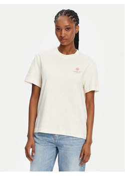 Mustang T-Shirt Floris 1016141 Écru Relaxed Fit ze sklepu MODIVO w kategorii Bluzki damskie - zdjęcie 182600043
