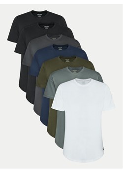 Jack&Jones Komplet 7 t-shirtów Noa 12195439 Kolorowy Long Line Fit ze sklepu MODIVO w kategorii T-shirty męskie - zdjęcie 182600074