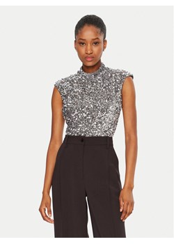 BARDOT Body 59669TB Srebrny Slim Fit ze sklepu MODIVO w kategorii Bluzki damskie - zdjęcie 182600120