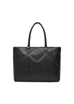 Calvin Klein Torebka Re-Lock Quilt Tote Lg K60K611339 Czarny ze sklepu MODIVO w kategorii Torby Shopper bag - zdjęcie 182600310