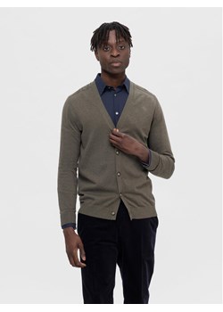 Selected Homme Kardigan Berg 16090146 Zielony Regular Fit ze sklepu MODIVO w kategorii Swetry męskie - zdjęcie 182600390