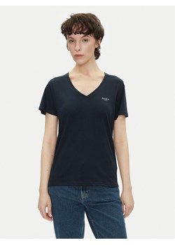 Pepe Jeans T-Shirt Macy PL506051 Granatowy Regular Fit ze sklepu MODIVO w kategorii Bluzki damskie - zdjęcie 182600591