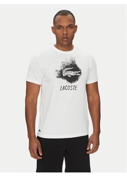 Lacoste T-Shirt TH8917 Biały Regular Fit ze sklepu MODIVO w kategorii T-shirty męskie - zdjęcie 182600732