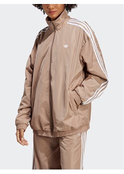 adidas Bluza Oversized Track Top IP7143 Brązowy Loose Fit ze sklepu MODIVO w kategorii Bluzy damskie - zdjęcie 182600802