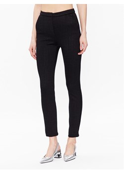KARL LAGERFELD Spodnie materiałowe 226W1000 Czarny Slim Fit ze sklepu MODIVO w kategorii Spodnie damskie - zdjęcie 182600864