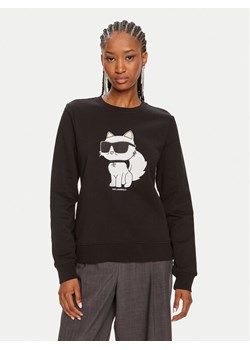 KARL LAGERFELD Bluza Ikonik 2.0 230W1802 Czarny Regular Fit ze sklepu MODIVO w kategorii Bluzy damskie - zdjęcie 182600910