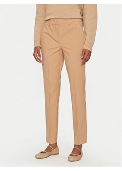 Marella Spodnie materiałowe Gerona 2423136052 Brązowy Straight Fit ze sklepu MODIVO w kategorii Spodnie damskie - zdjęcie 182601011