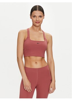 Reebok Top Yoga Peached 100037480 Bordowy Slim Fit ze sklepu MODIVO w kategorii Biustonosze - zdjęcie 182601030