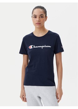 Champion T-Shirt 118090 Granatowy Slim Fit ze sklepu MODIVO w kategorii Bluzki damskie - zdjęcie 182601283