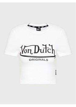 Von Dutch T-Shirt Arta 6 230 050 Biały Regular Fit ze sklepu MODIVO w kategorii Bluzki damskie - zdjęcie 182601310