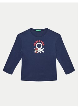 United Colors Of Benetton Bluzka 3I1XG10F2 Granatowy Regular Fit ze sklepu MODIVO w kategorii T-shirty chłopięce - zdjęcie 182601311