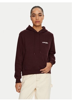 Wrangler Bluza 112356460 Bordowy Regular Fit ze sklepu MODIVO w kategorii Bluzy damskie - zdjęcie 182601560