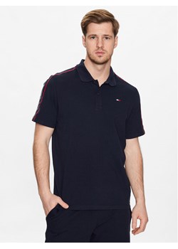Tommy Hilfiger Polo Textured Tape MW0MW30713 Granatowy Slim Fit ze sklepu MODIVO w kategorii T-shirty męskie - zdjęcie 182601561