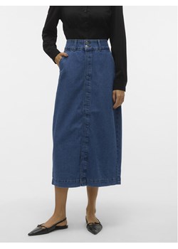 Vero Moda Spódnica jeansowa 10302007 Niebieski Regular Fit ze sklepu MODIVO w kategorii Spódnice - zdjęcie 182601591
