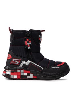 Skechers Śniegowce Cuboforce 402198L/BKRD Czarny ze sklepu MODIVO w kategorii Buty zimowe dziecięce - zdjęcie 182601592