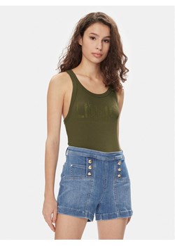 Liu Jo Top MA4327 J4695 Khaki Slim Fit ze sklepu MODIVO w kategorii Bluzki damskie - zdjęcie 182601610