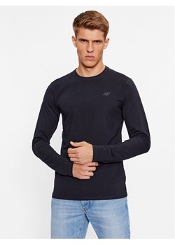 4F Longsleeve 4FAW23TLONM155 Niebieski Slim Fit ze sklepu MODIVO w kategorii T-shirty męskie - zdjęcie 182601674