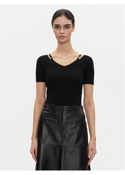 HUGO Bluzka Shata 50538223 Czarny Slim Fit ze sklepu MODIVO w kategorii Bluzki damskie - zdjęcie 182601860
