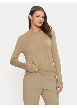 United Colors Of Benetton Sweter 1ZRED10BL Beżowy Regular Fit ze sklepu MODIVO w kategorii Swetry damskie - zdjęcie 182602082