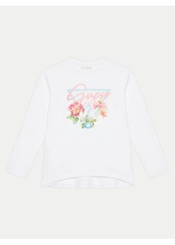 Guess Bluzka J4YI38 K6YW4 Biały Regular Fit ze sklepu MODIVO w kategorii Bluzki dziewczęce - zdjęcie 182602244
