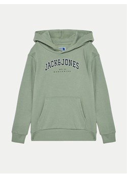 Jack&Jones Junior Bluza Caleb 12259564 Zielony Relaxed Fit ze sklepu MODIVO w kategorii Bluzy chłopięce - zdjęcie 182602271