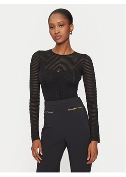 Elisabetta Franchi Body BK-64B-46E2 Czarny Slim Fit ze sklepu MODIVO w kategorii Bluzki damskie - zdjęcie 182602471