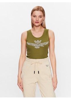 Aeronautica Militare Top 231TS2114DJ585 Zielony Regular Fit ze sklepu MODIVO w kategorii Bluzki damskie - zdjęcie 182602562